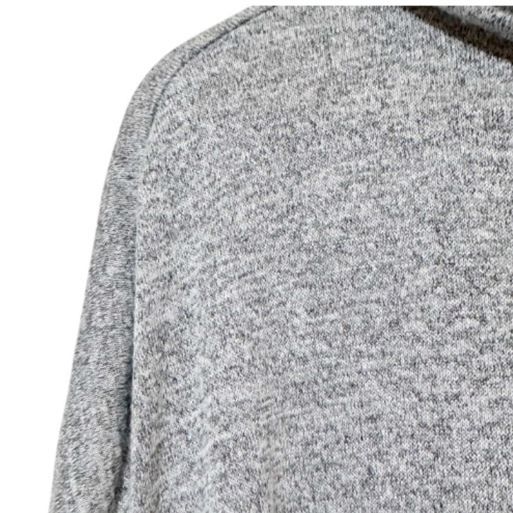 Rag & Bone Heather Gray Knit Cowl Neck High-Low Short Sleeve Light Sweater Top M - Picture 3 of 6
